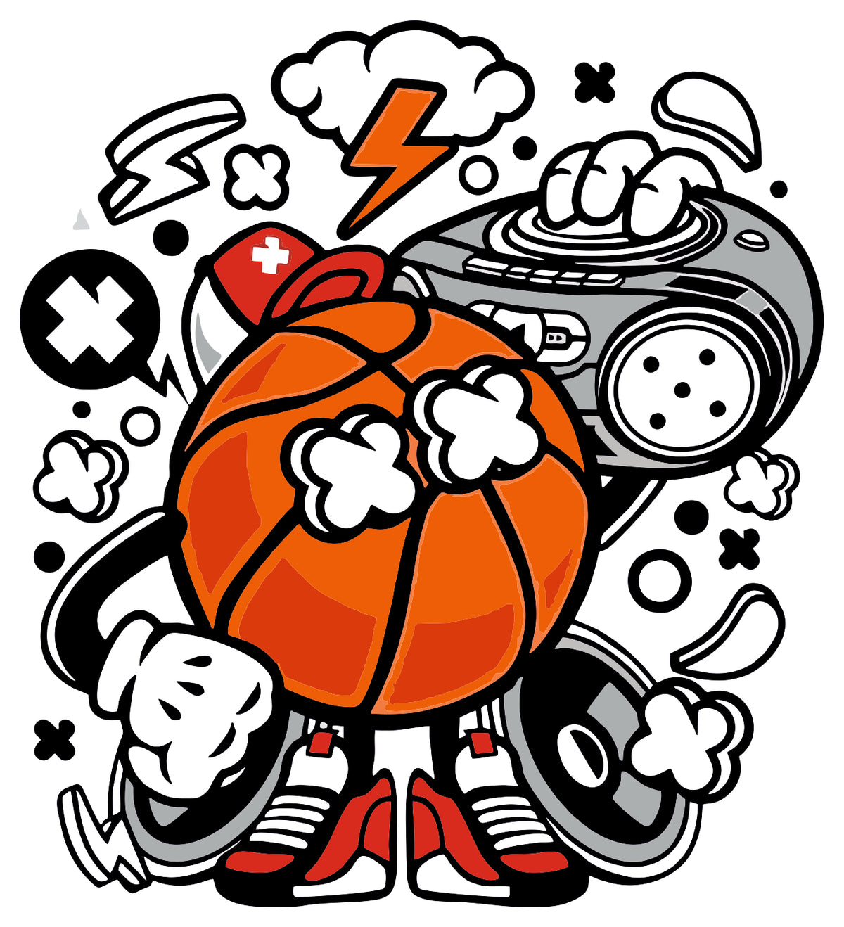 BASKETBALL BEATBOX STICKER