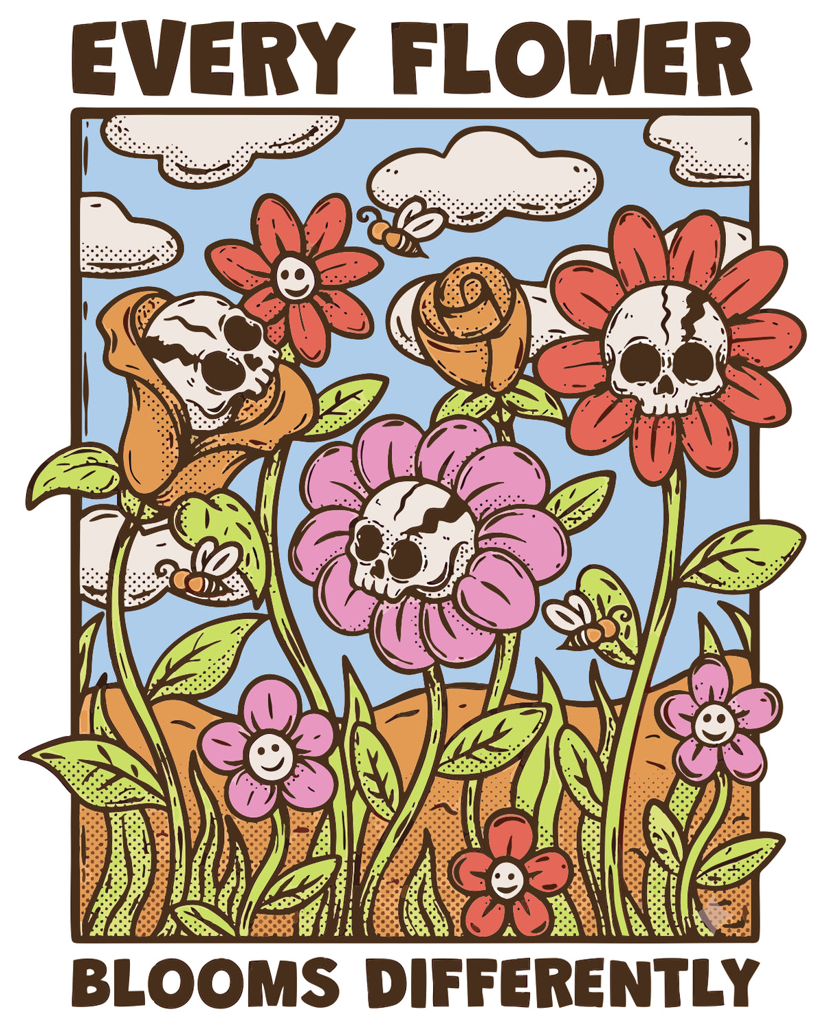 Every Flower Bloom Differently Sticker