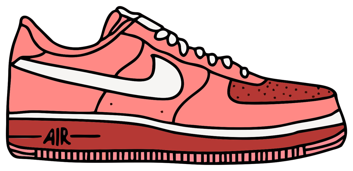 AIR SHOE PINK STICKER