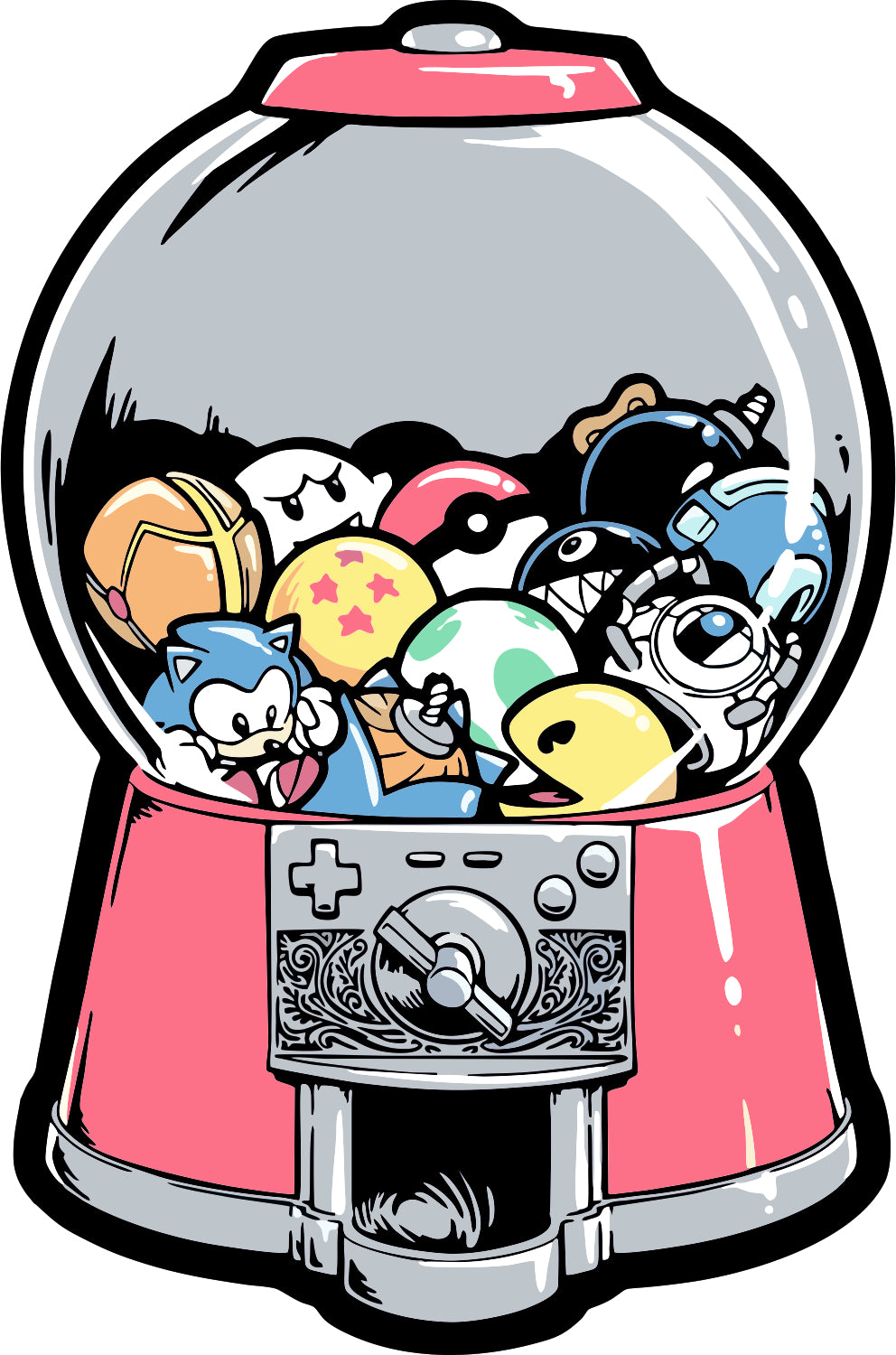 Anime Candy Machine Sticker