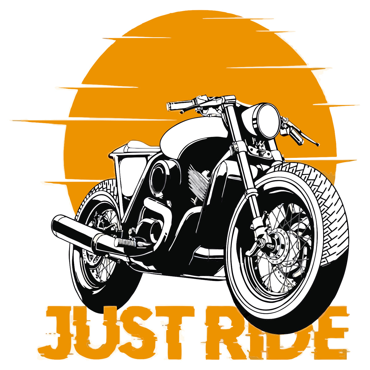 Just Ride Sticker