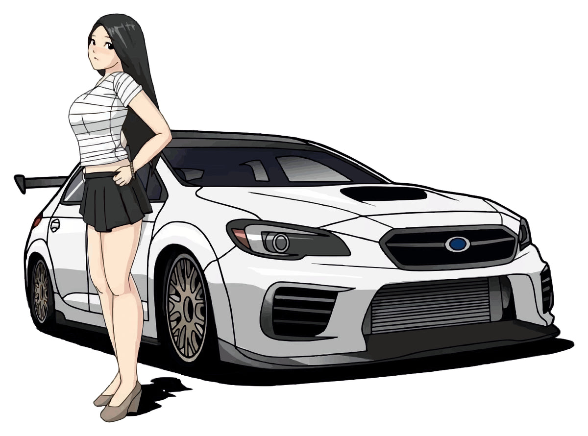 WRX AND WAIFU STICKER