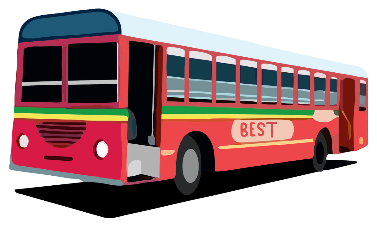 Mumbai Local Bus Sticker