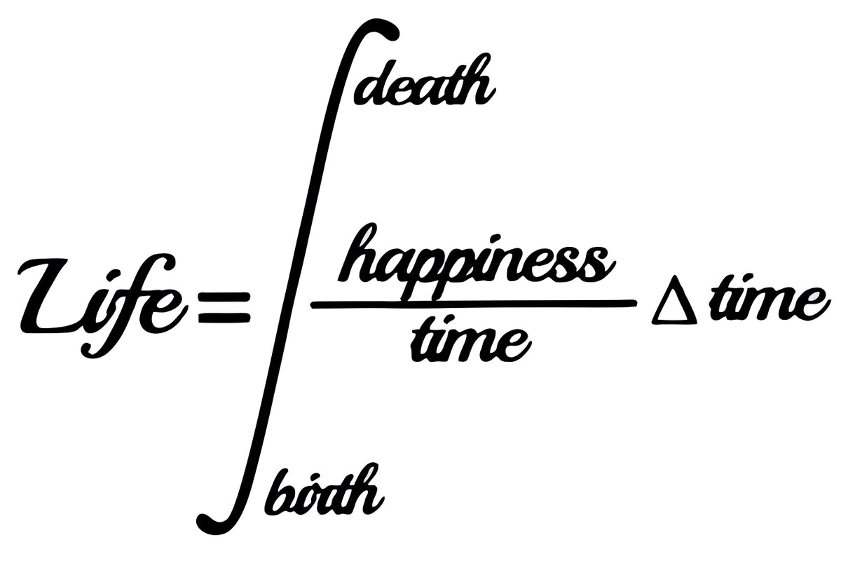 Life=Happiness Sticker