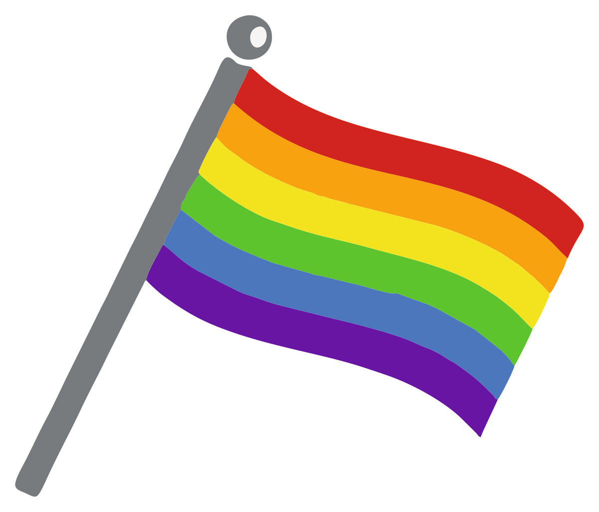 lgbtq flag sticker