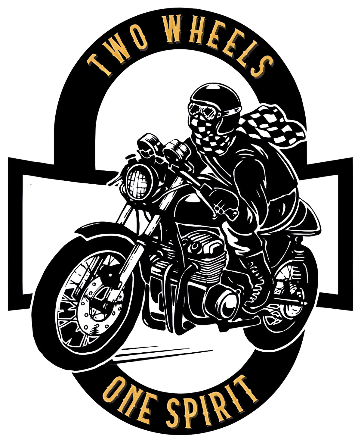Two Wheel One Spirit Sticker