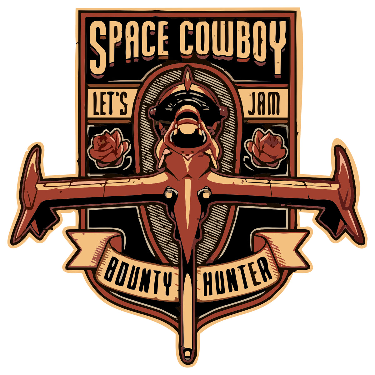 Space Cowbow Sticker