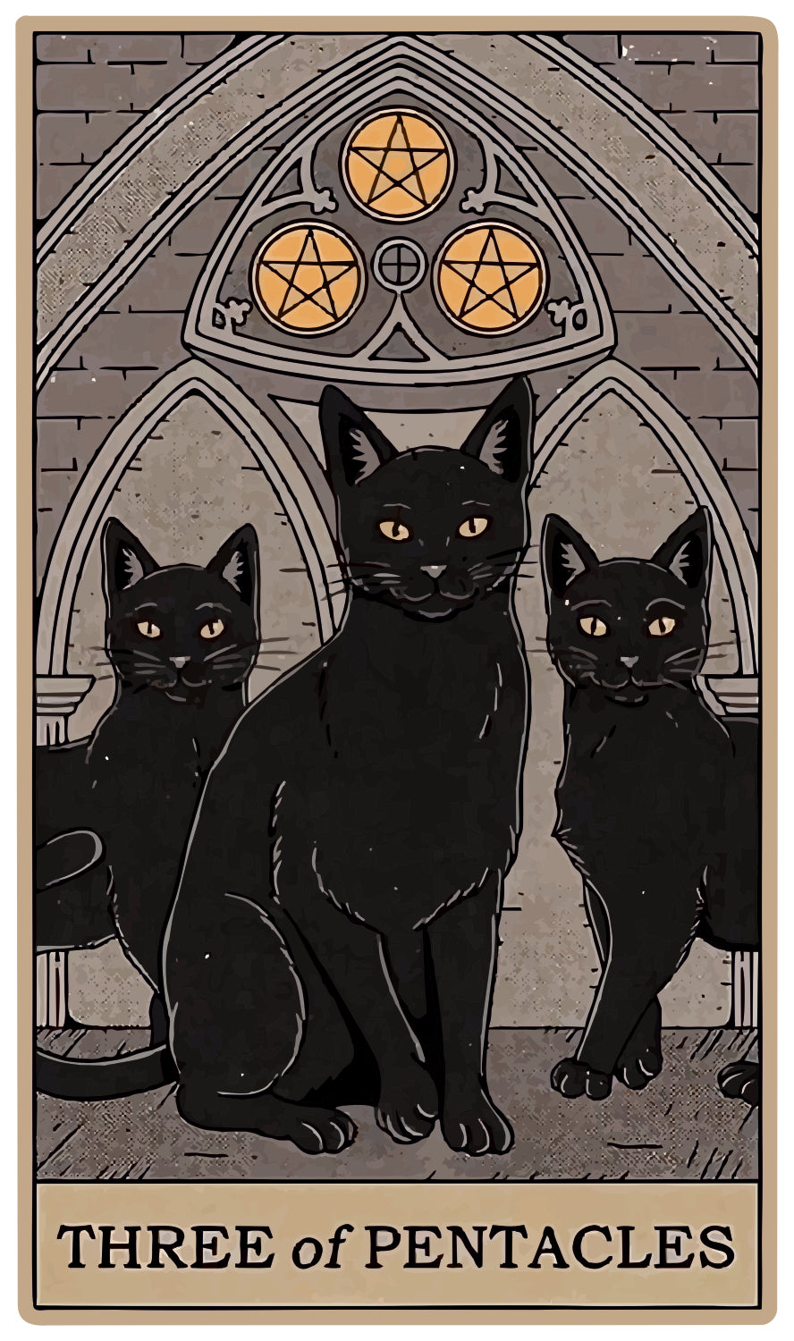 three of pentacales sticker