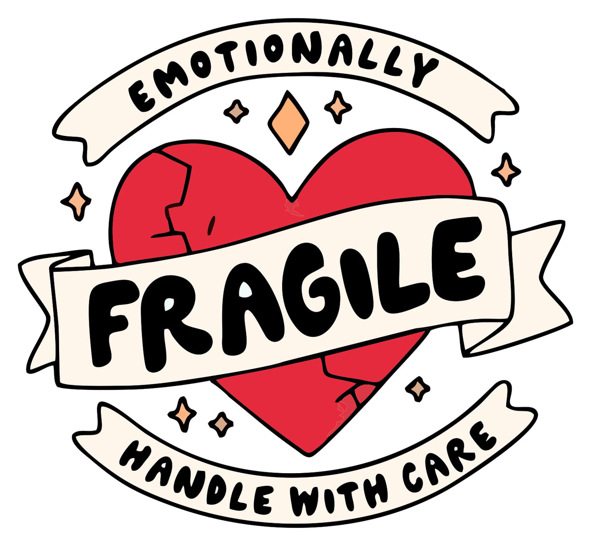 Fragile Handle With Care Sticker