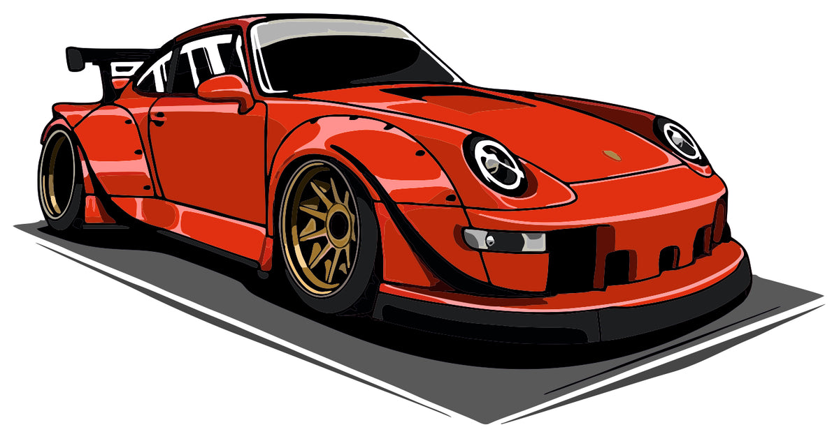 Rwb 911 Red Sticker