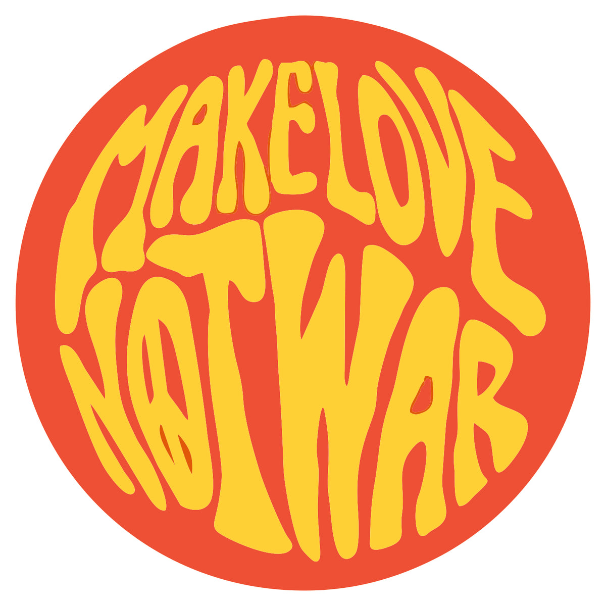 Make Love Not War Sticker