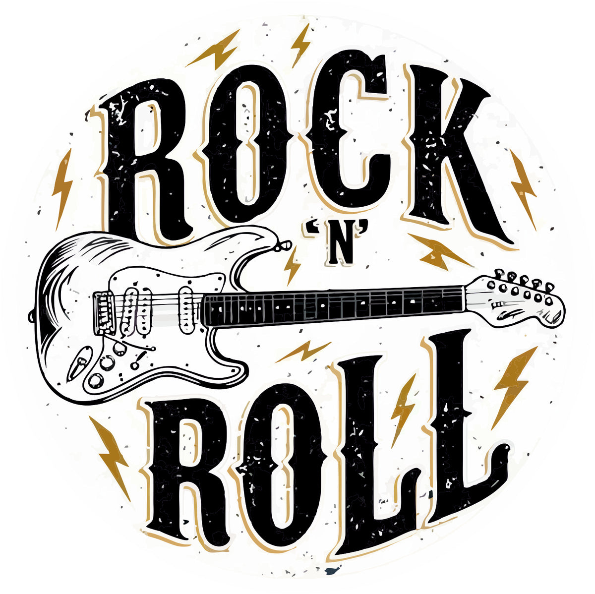 ROCK AND ROLL STICKER