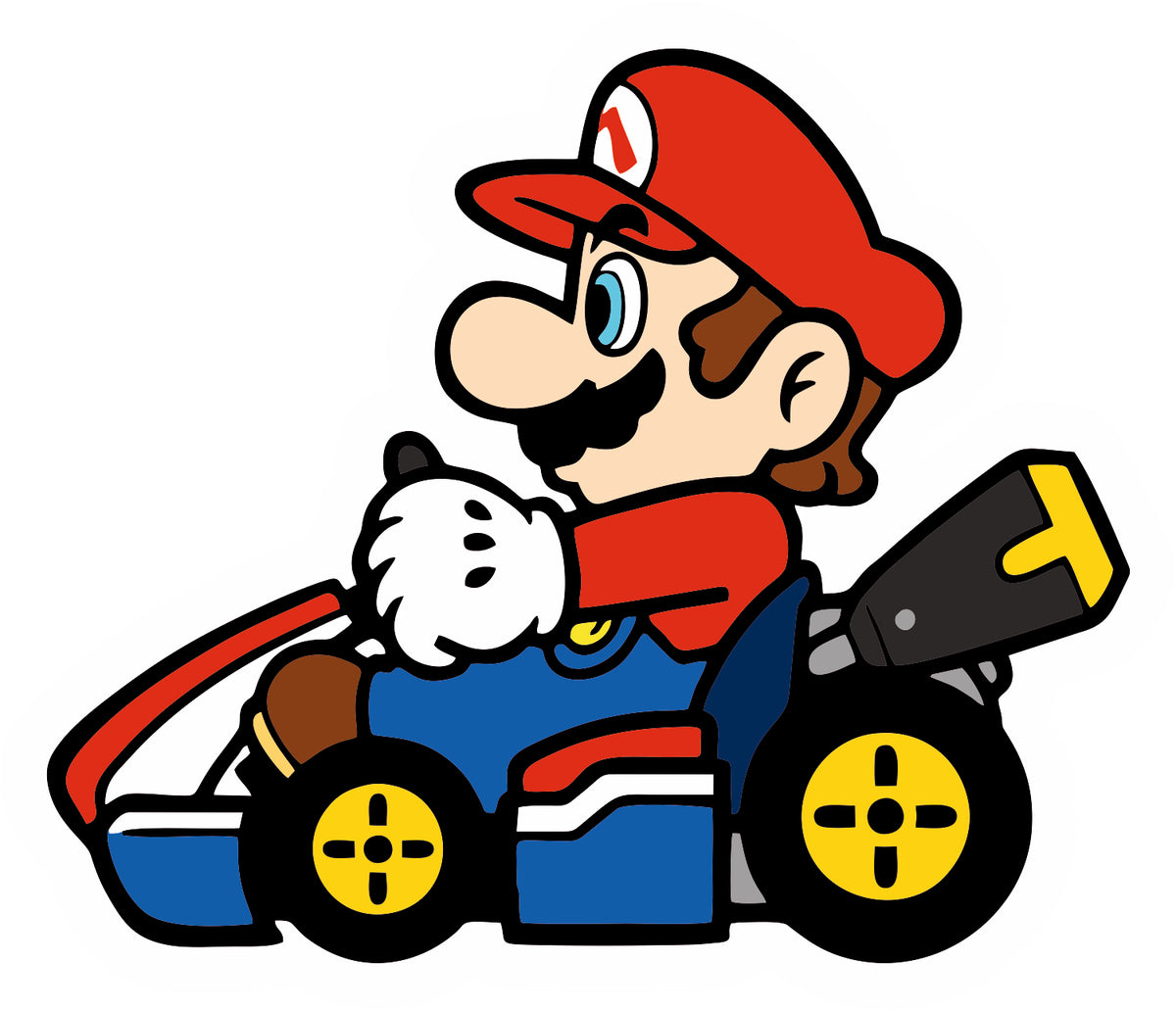 Smario Go Kart Sticker