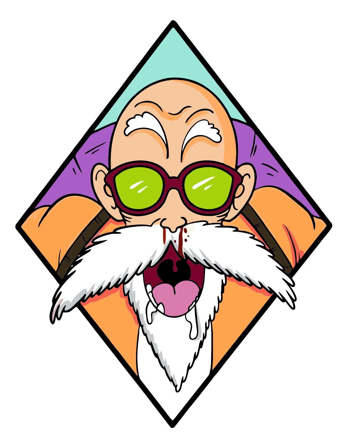 Pervy Master Roshi Sticker