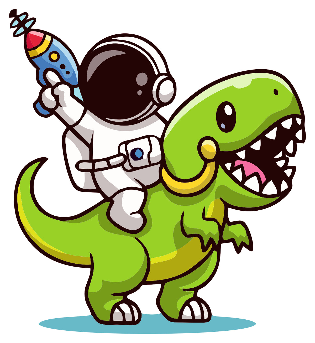 Astro Dino Sticker