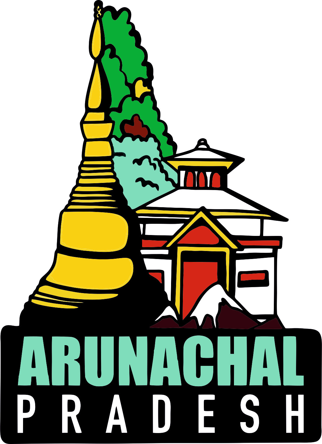 Arunanchal Pardesh Sticker