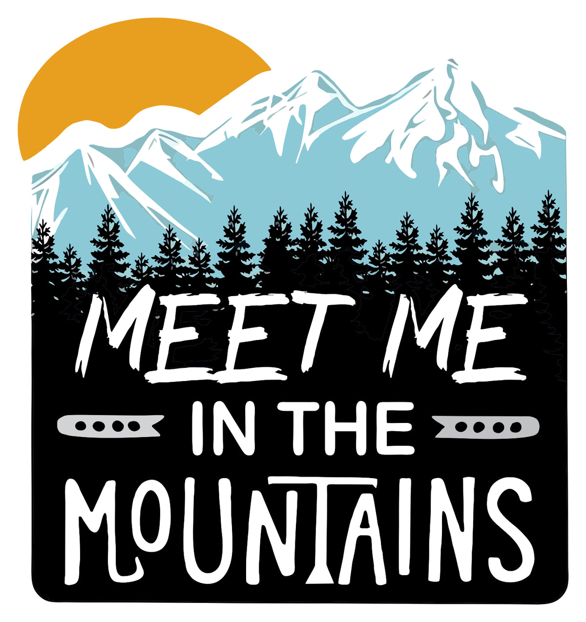Meet Me In The Mountain Stickers