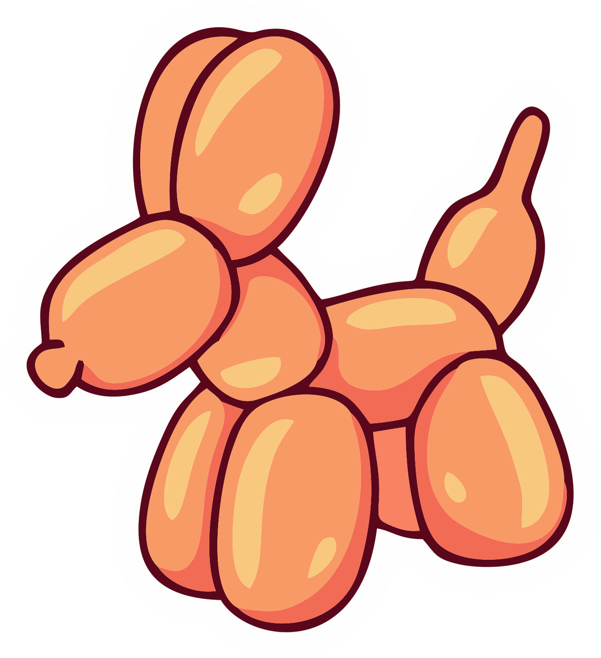 balloon dog sticker