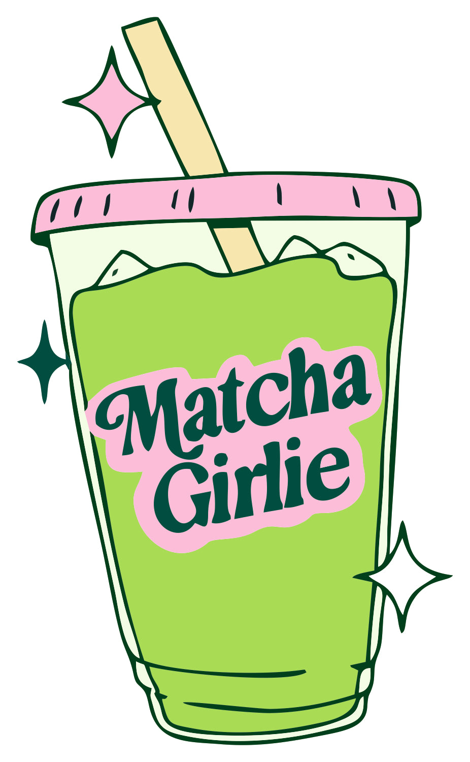 MATCHA GIRLIE STICKER