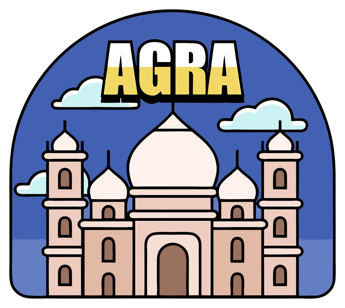 THE BEAUTIFUL AGRA STICKER