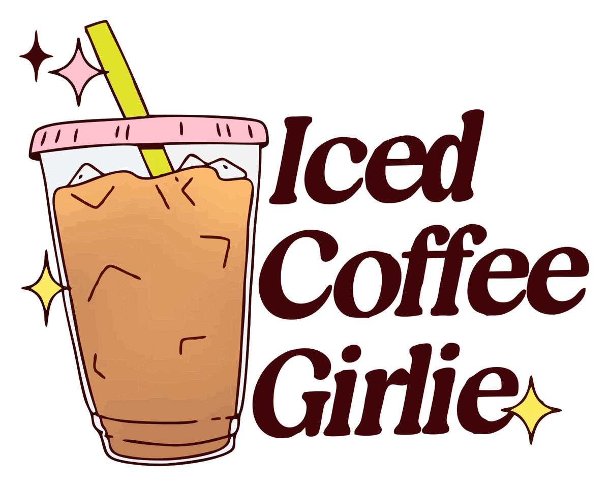 Iced Coffee Girlie Sticker