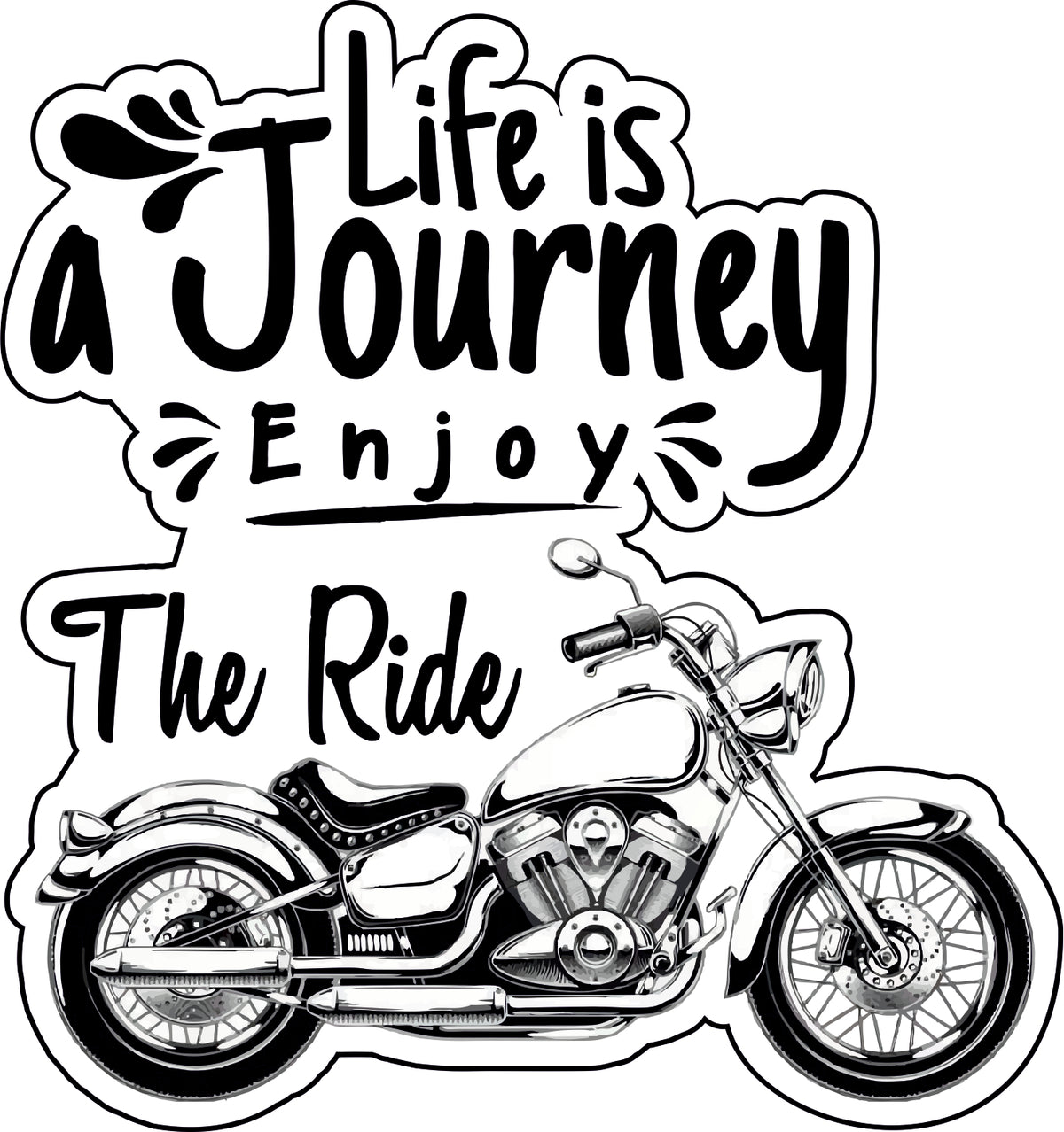 Enjoy The Ride Sticker
