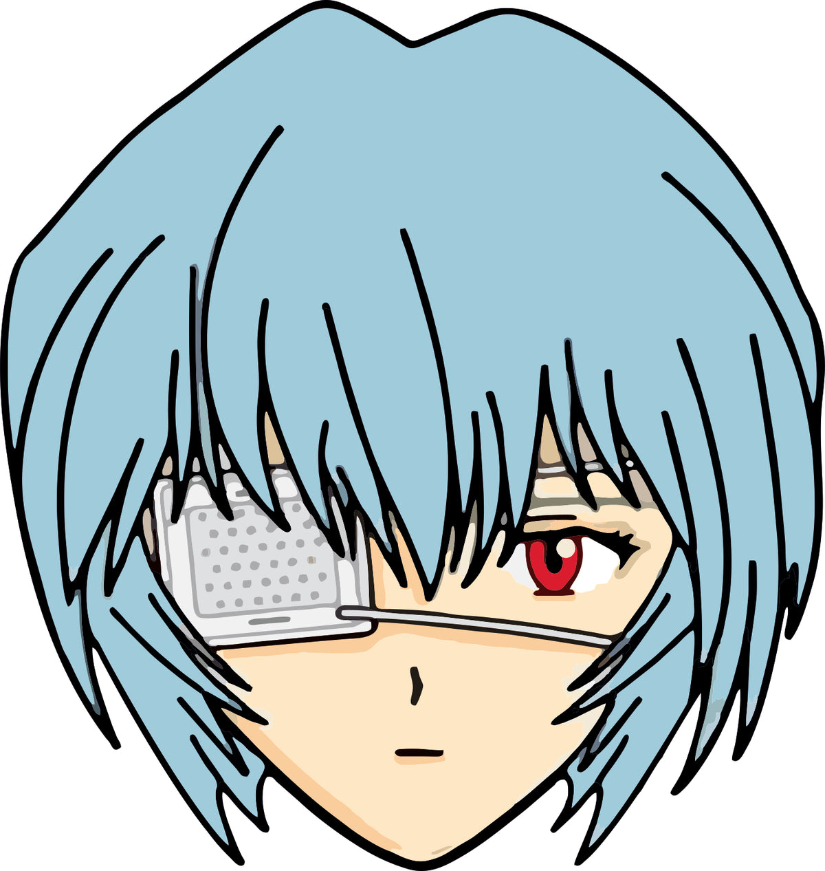 Girl With Eye Patch Sticker