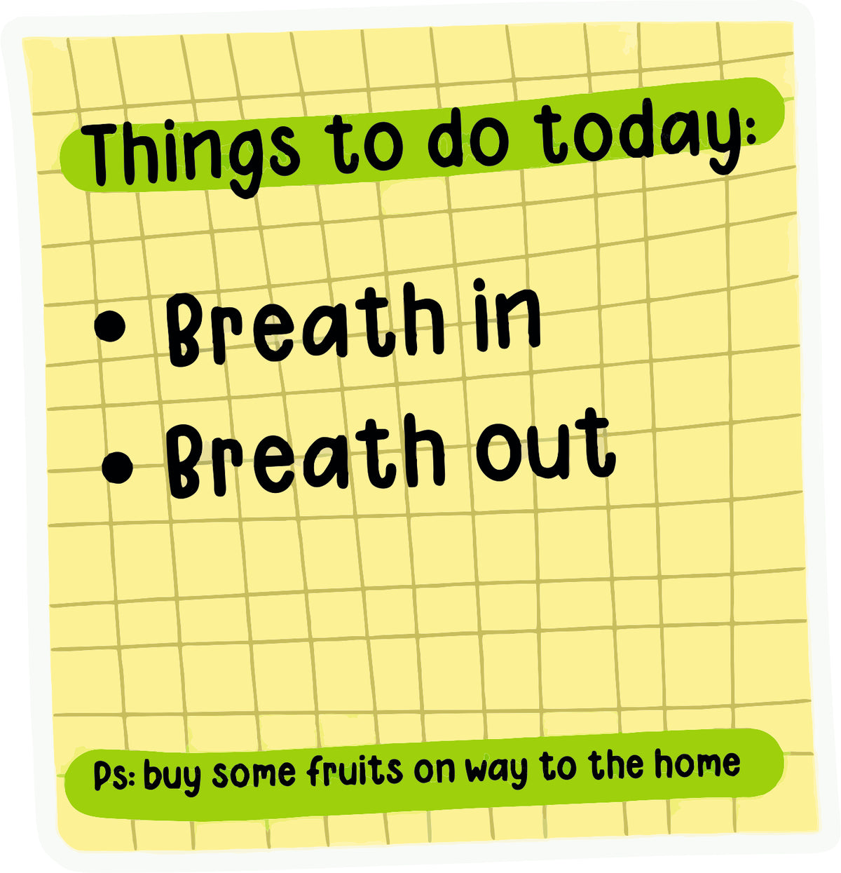 Think To Do Today Sticker