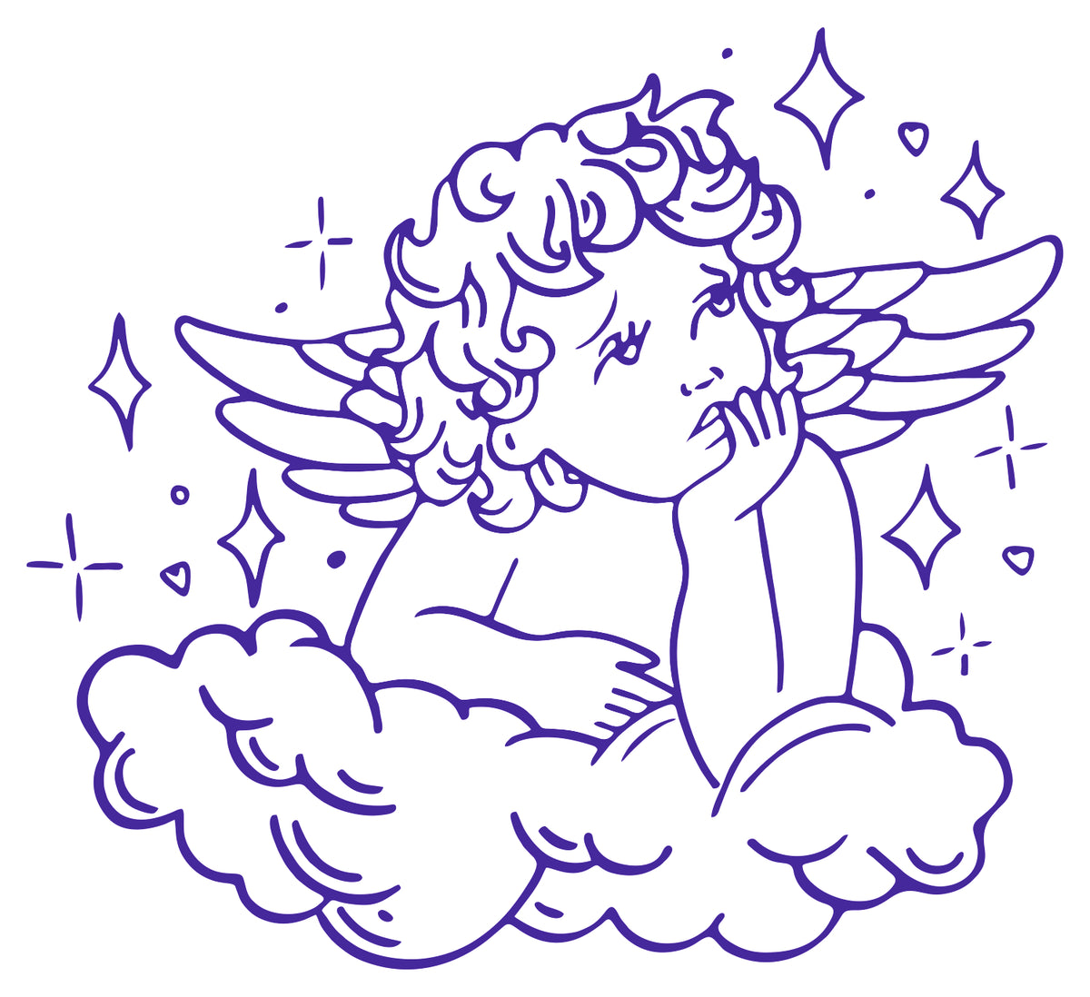 ANGEL WINGS BABY STICKER