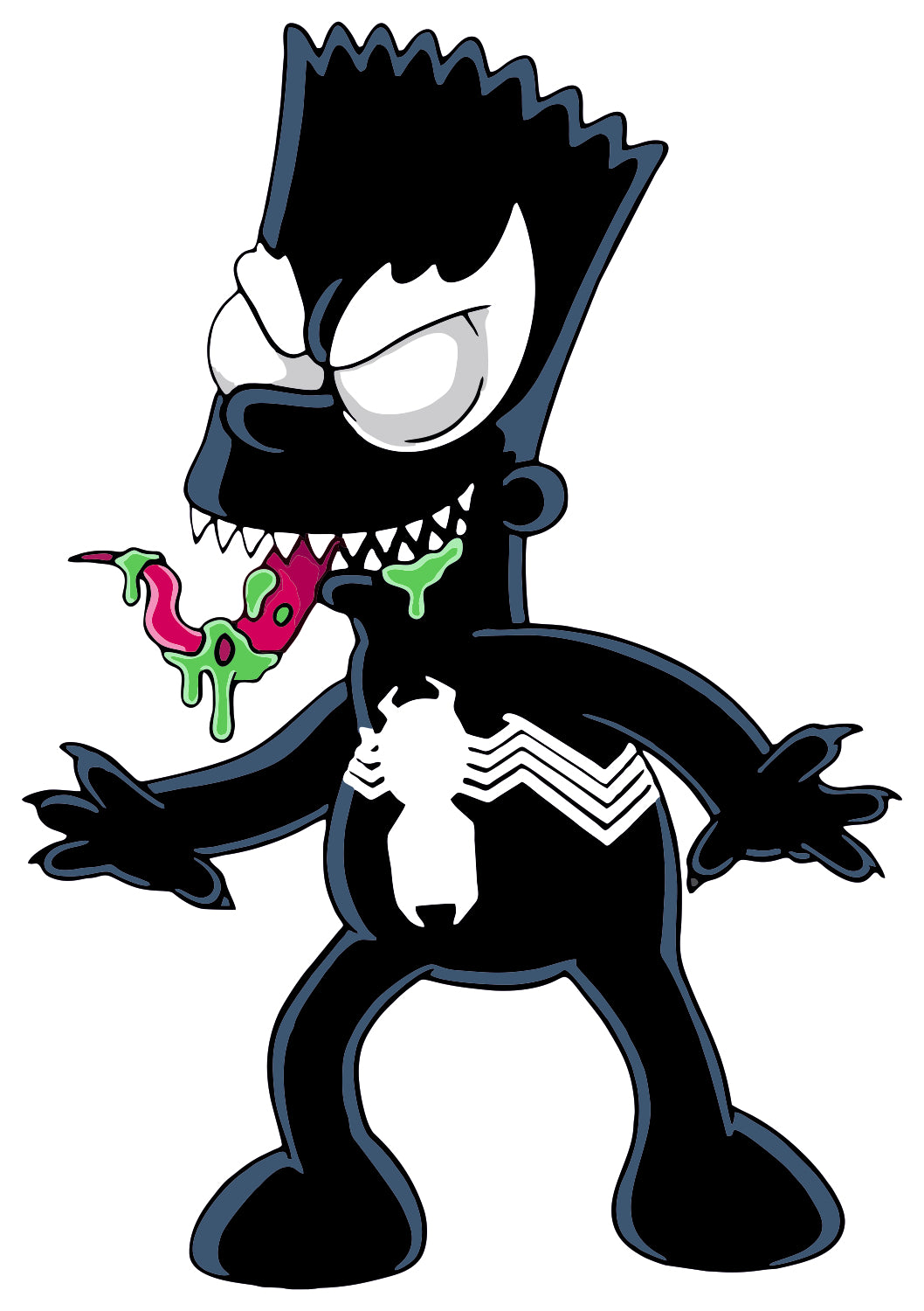 Bart Venom Sticker