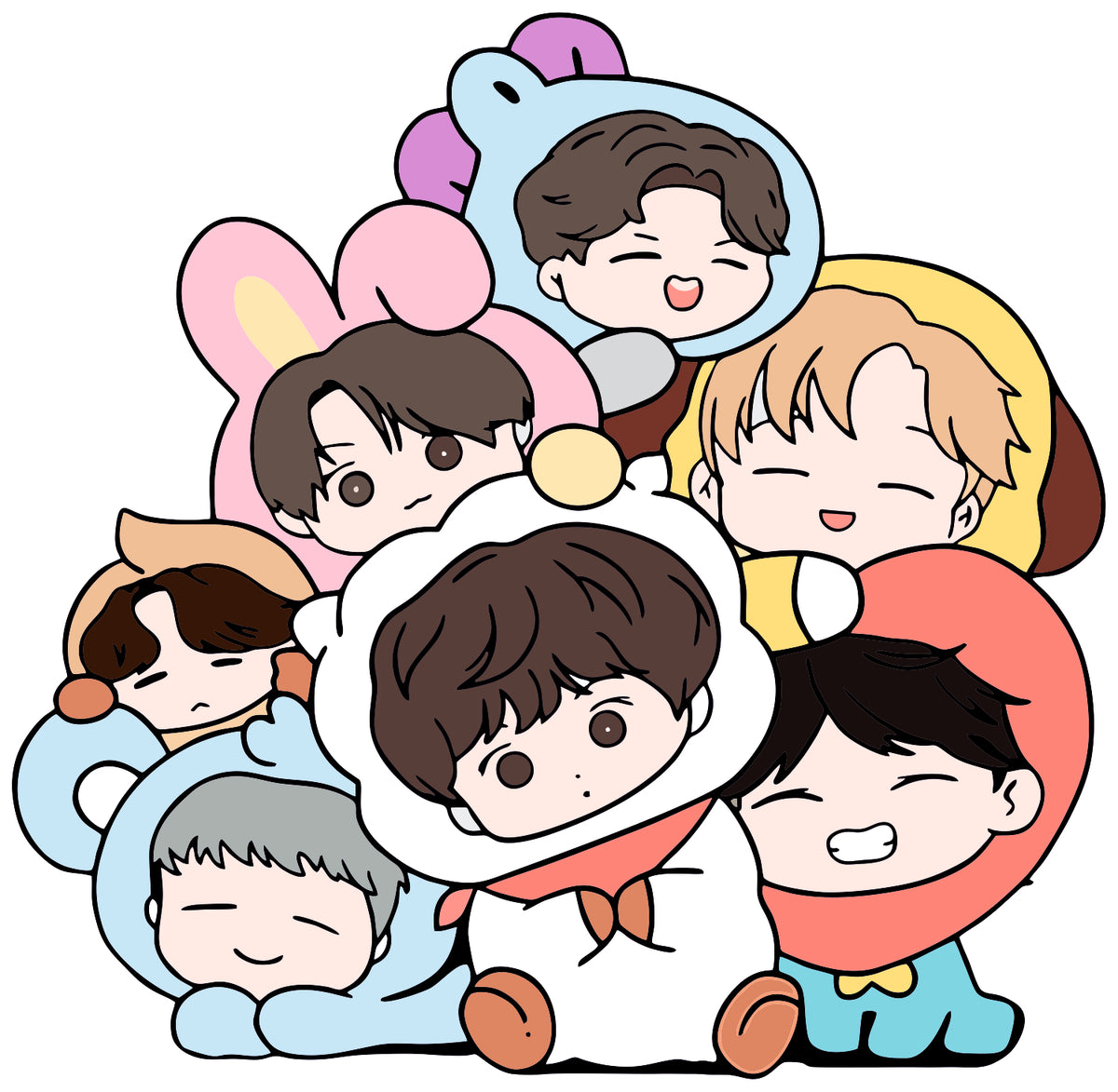 Bts Chibi 2.0 Sticker