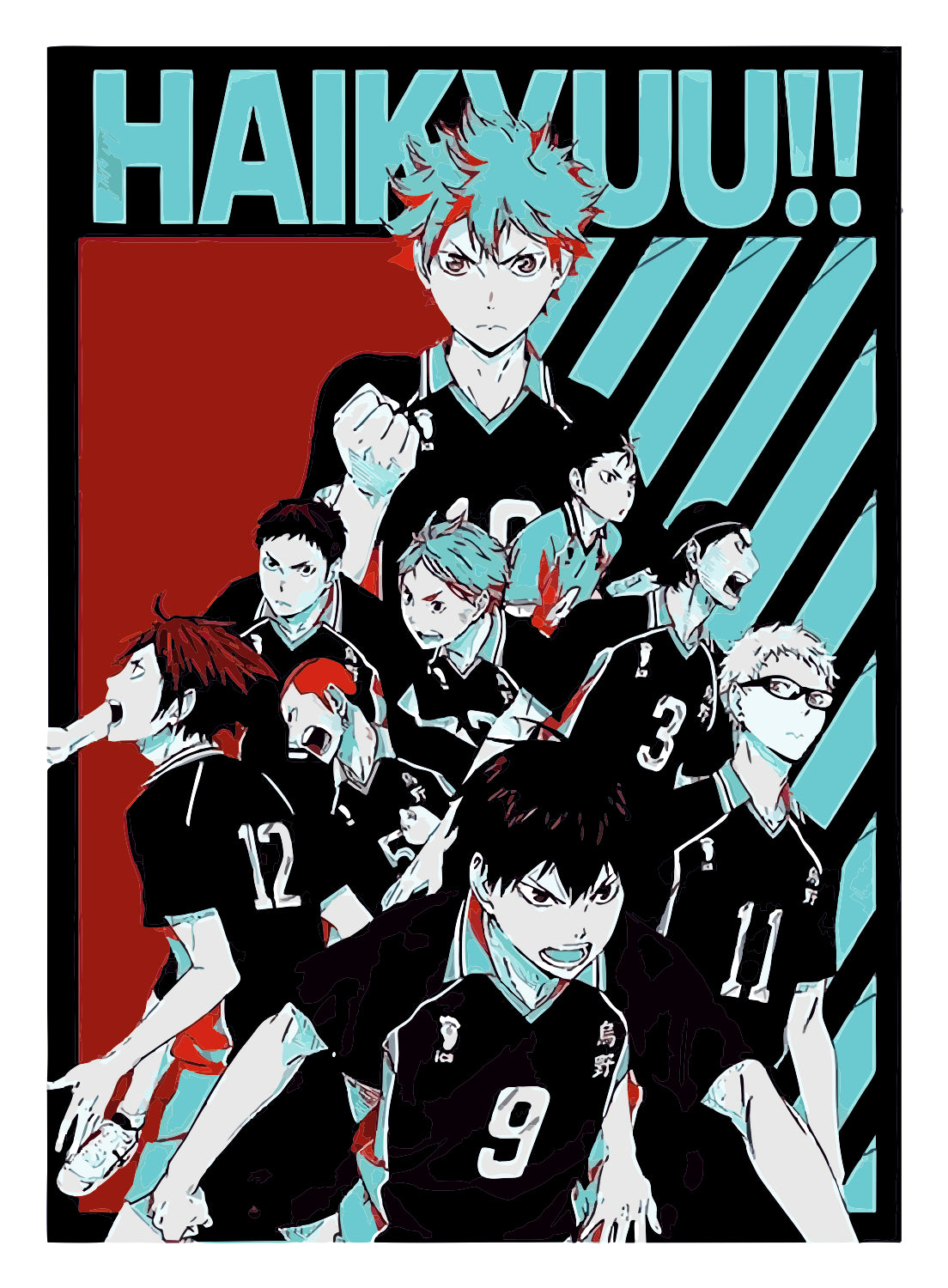 Team Haikyuu  Sticker