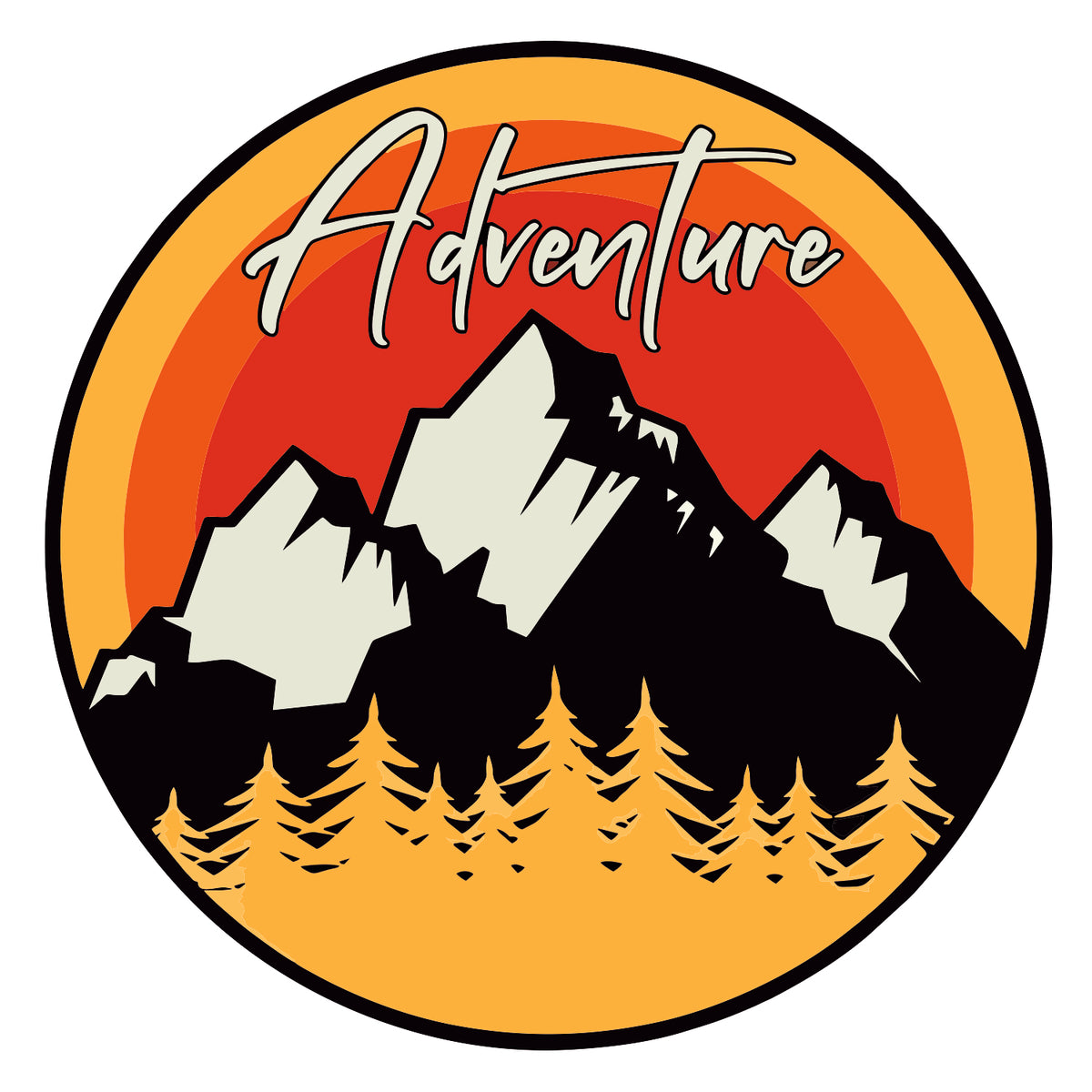 Adventure-Mountain Sticker