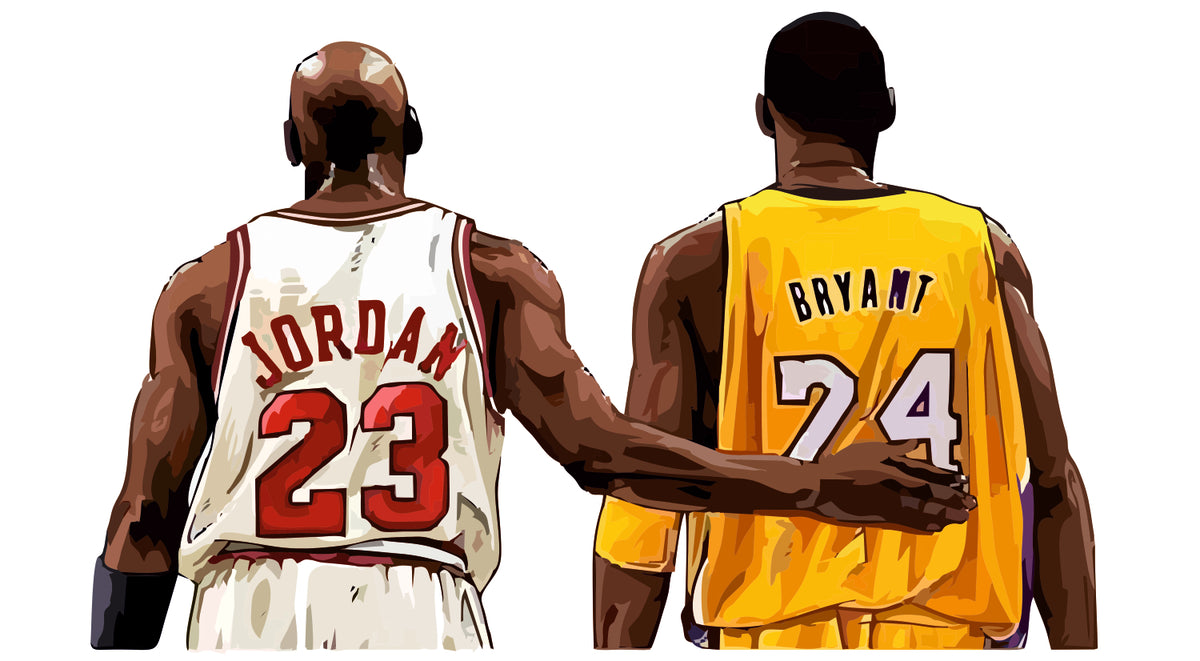 MICHAEL JORJAN & KOBE BRYANT STICKER