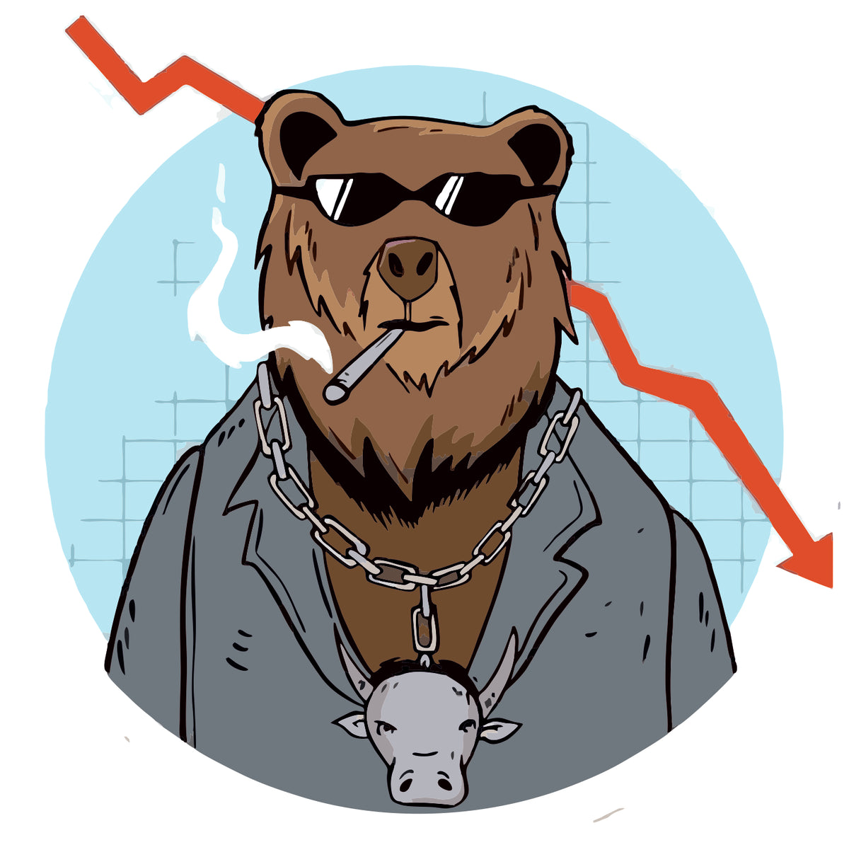 Trading Bear Sticker
