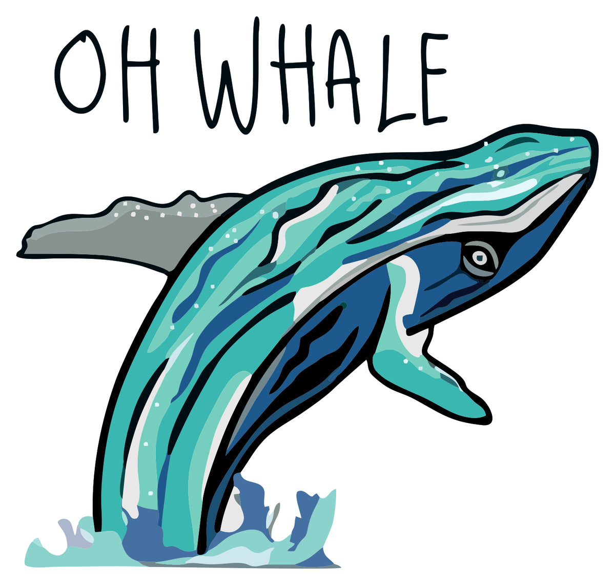 Ohh Whale Sticker
