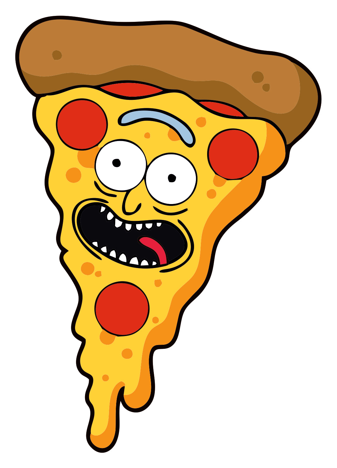 PIZZA-RICK STICKER
