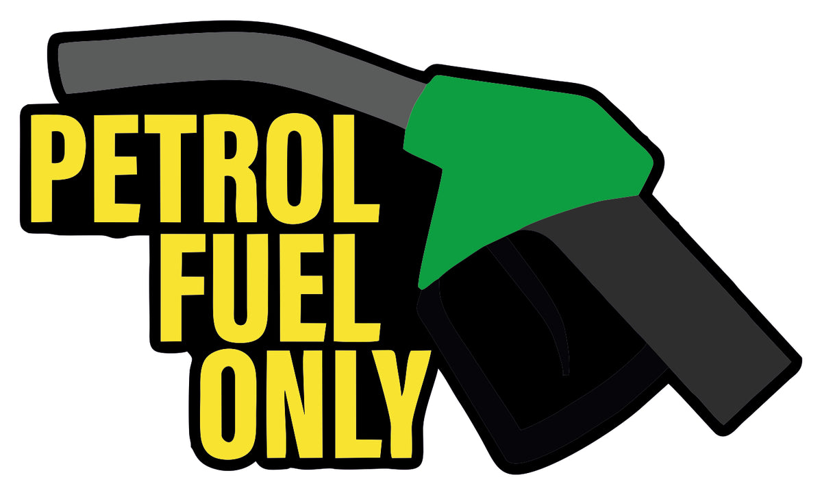 pertrol fuel only sticker