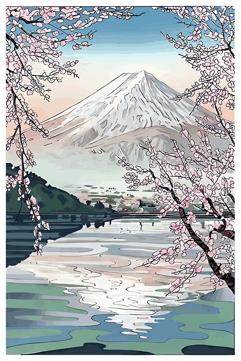 Cherry Blossum Sticker