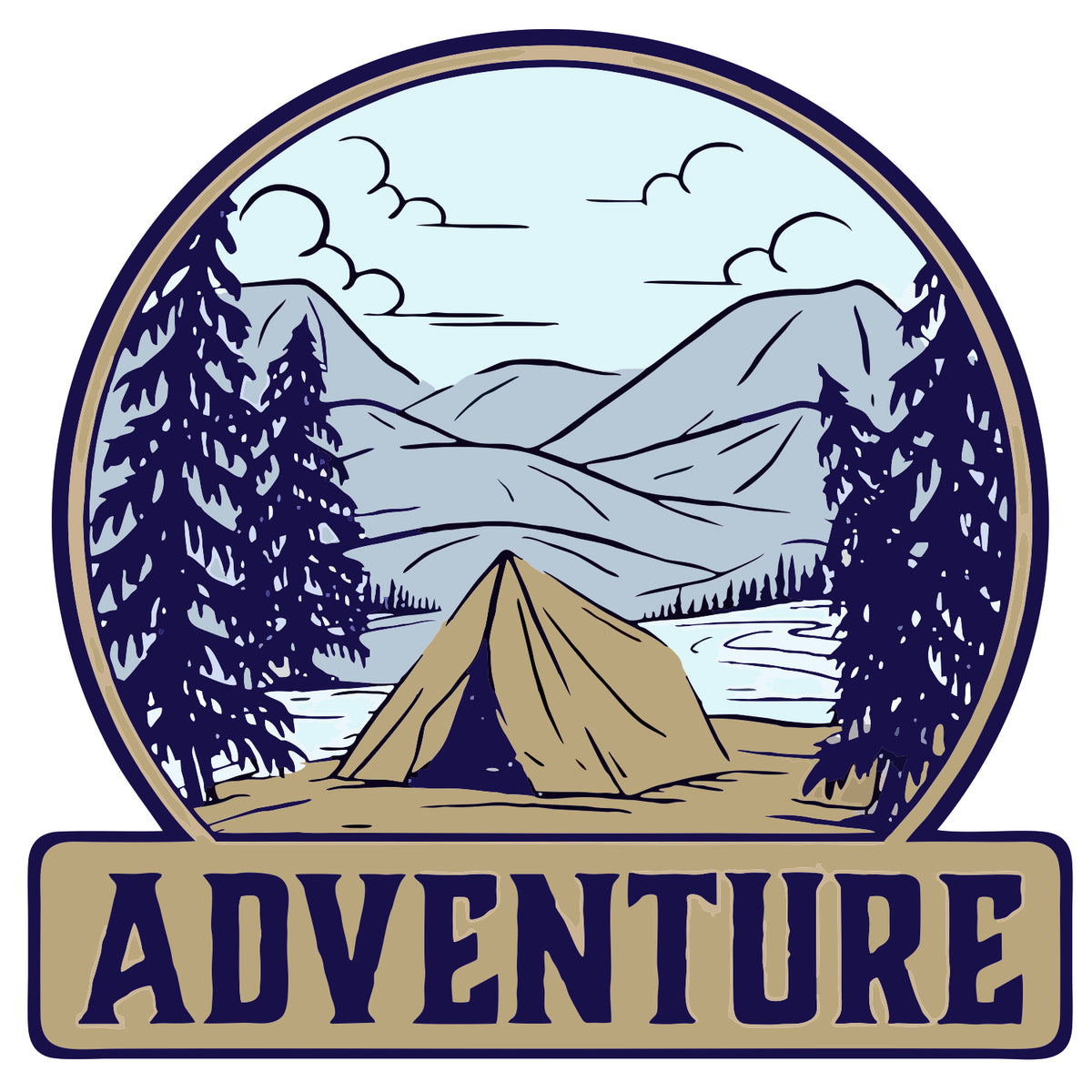 Advneture-Camping Sticker