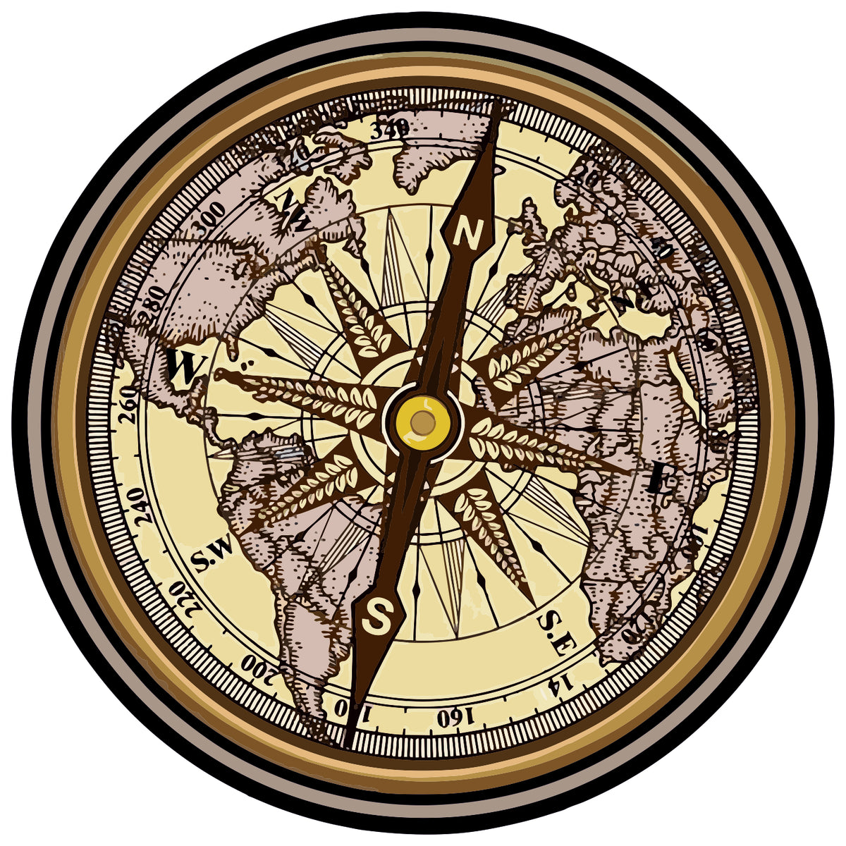 COMPASS STICKER