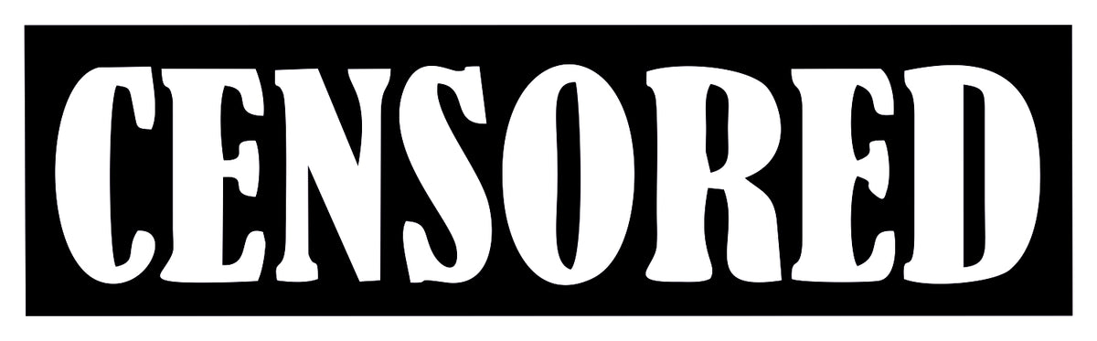 CENSORED STICKER
