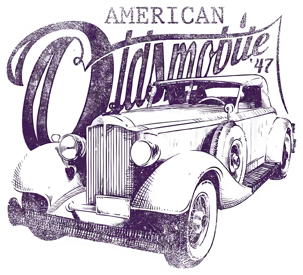 American Old Mobile Sticker