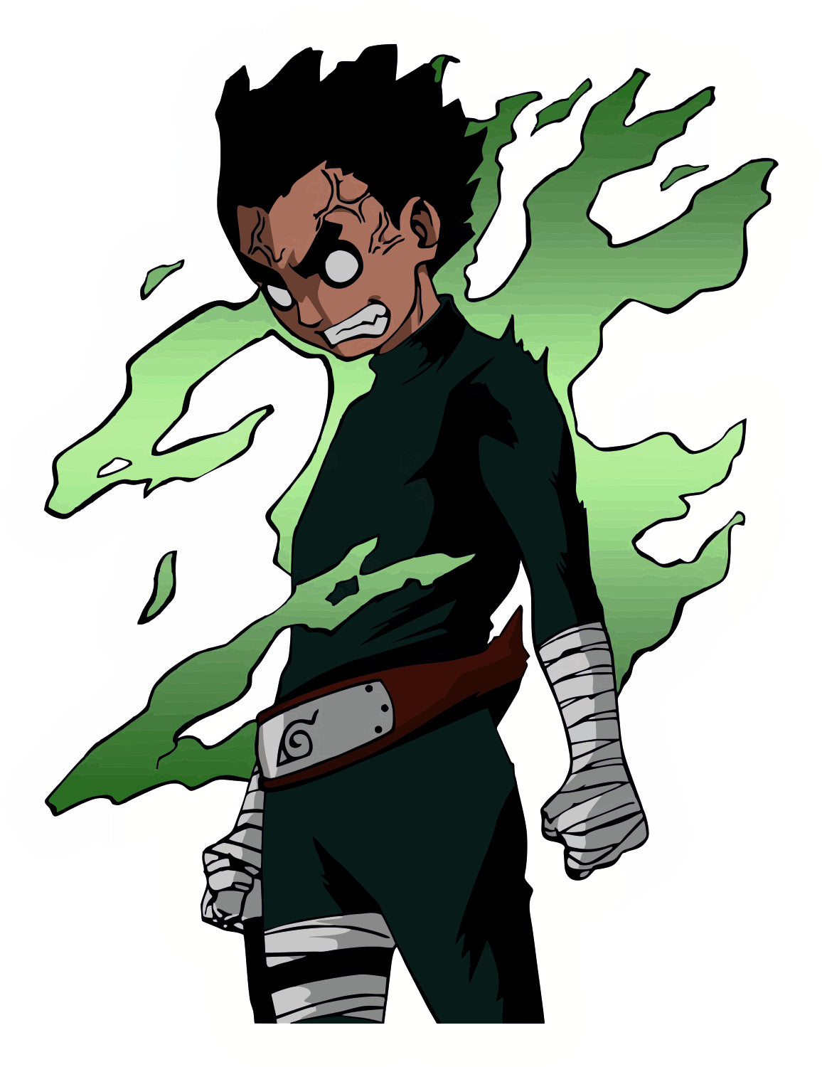 Rock Lee 8 Gates Sticker