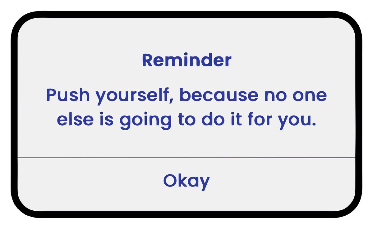 Push Yourself Sticker