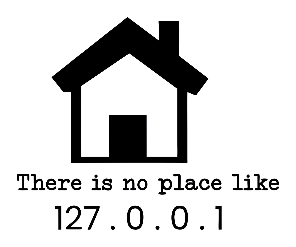 There Is No Place Like 127.0.0.1 Sticker