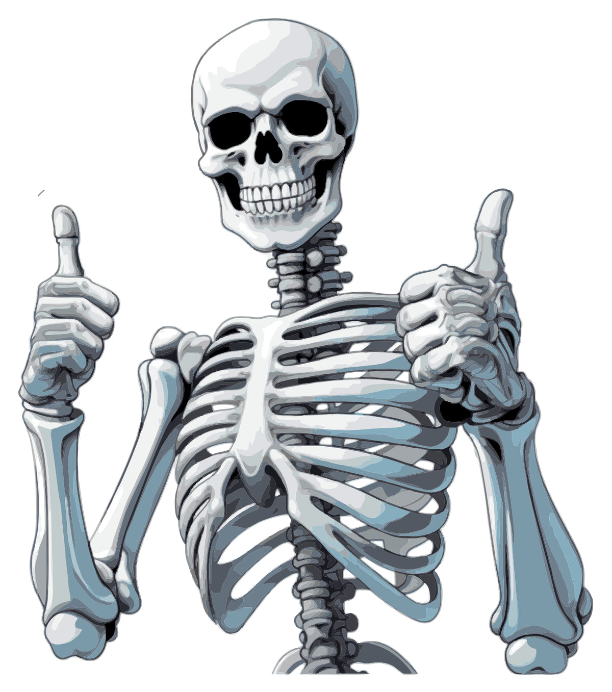Happy Skull Sticker