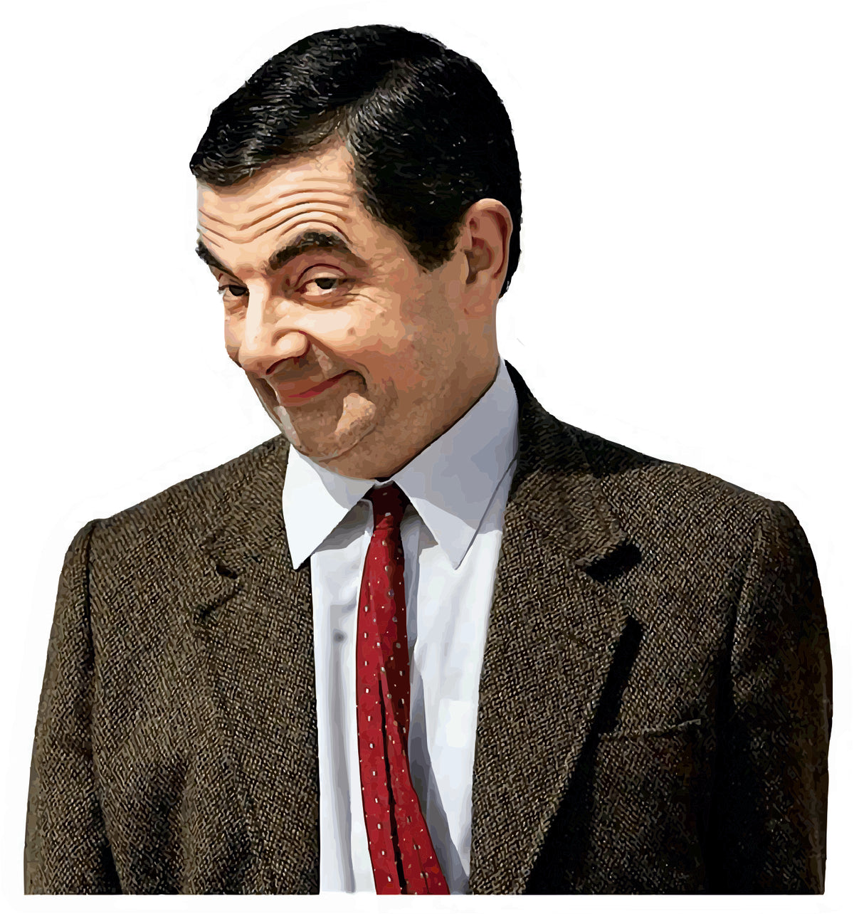 Mr Bean Meme Face Sticker