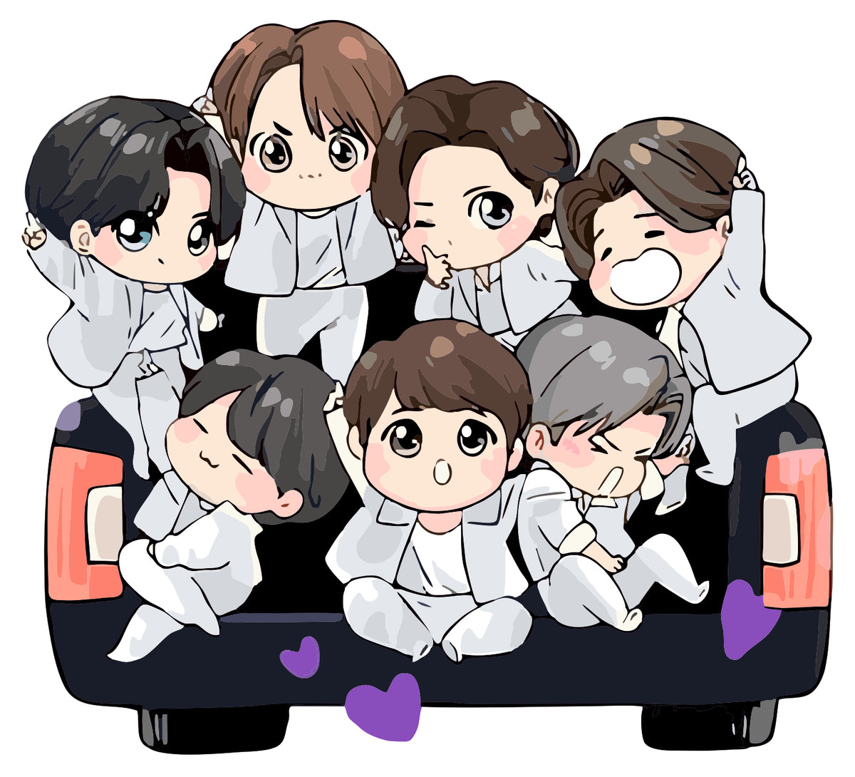 Bts Chibi Army Sticker