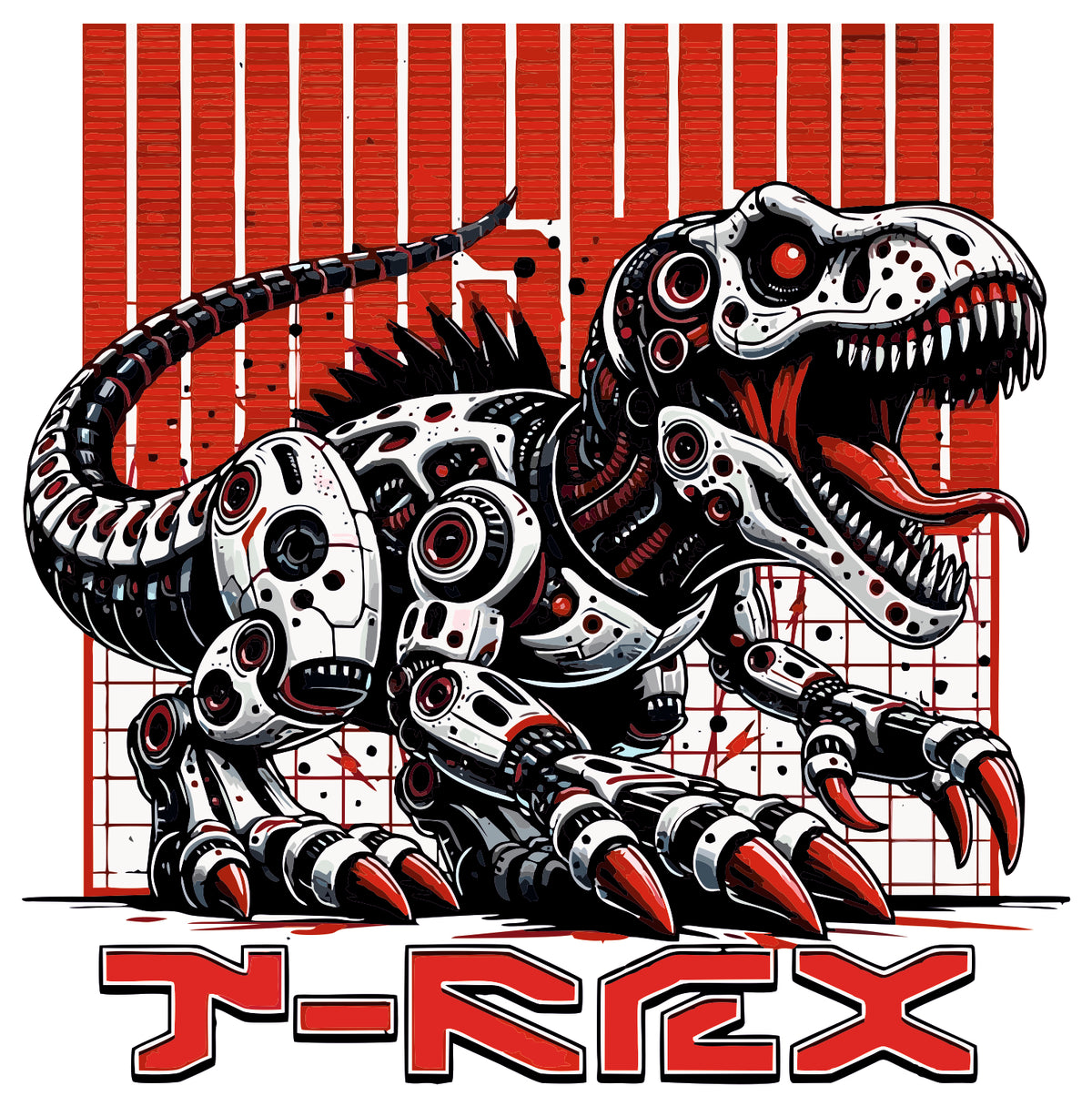 CYBORG T REX STICKER
